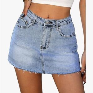 NWT Jean Skirt with Built-In Shorts